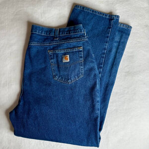 Carhartt Men’s Vintage Heavy Duty Blue Denim Relaxed Fit Jeans Size 44/32